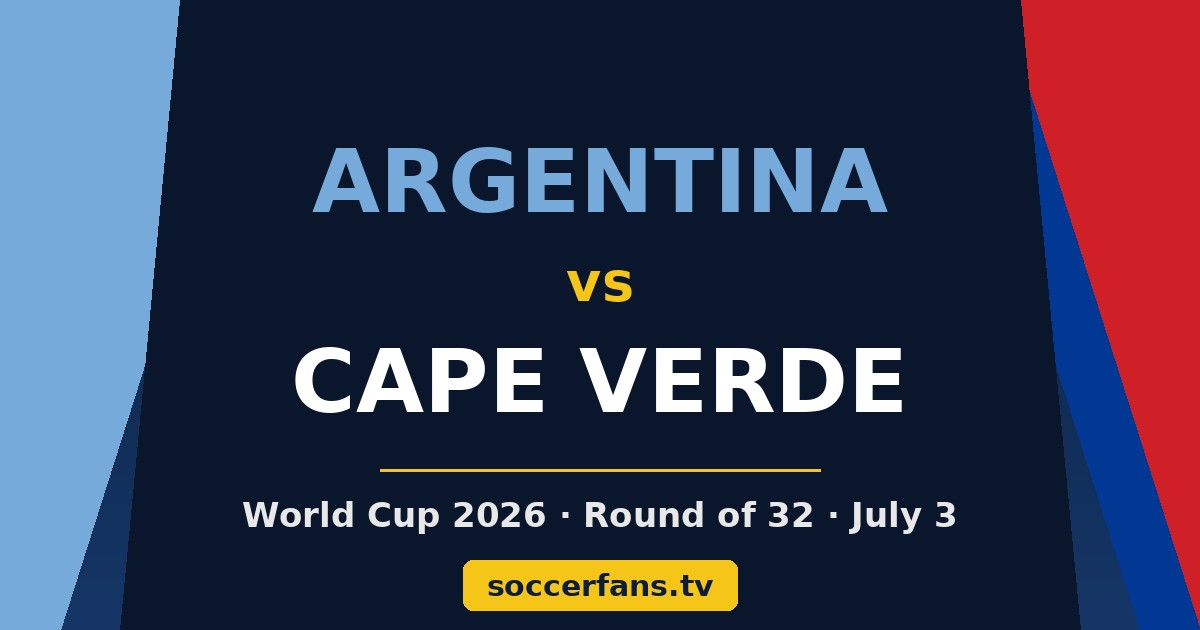 argentina vs cape verde live stream