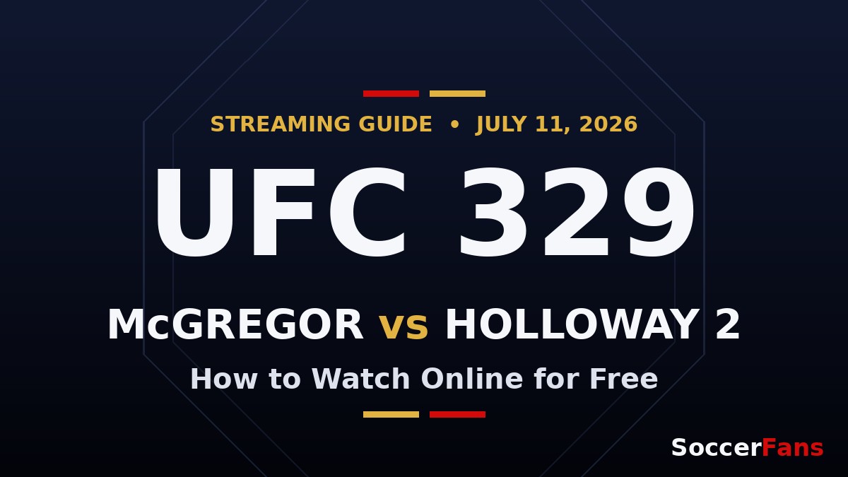 UFC 329 live stream for free – how to watch McGregor vs Holloway 2 online